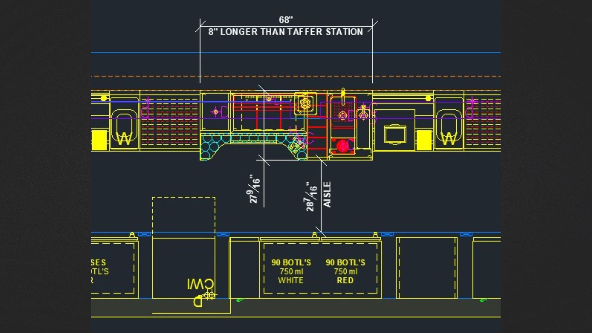 BAR PLAN WITH 68 TOBIN ELLIS STATION